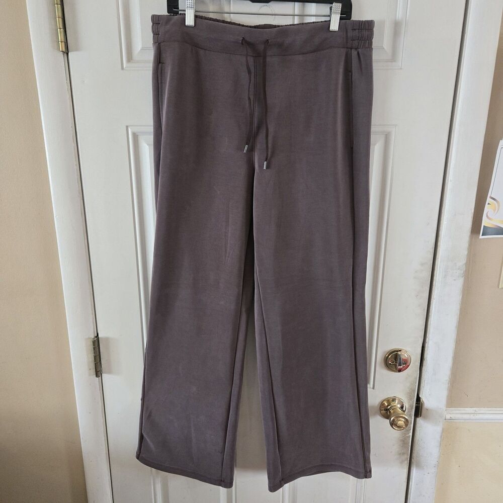 Member's Mark Womens Sandwash Wide Leg Pants Brown Modal Blend Casual Size XL